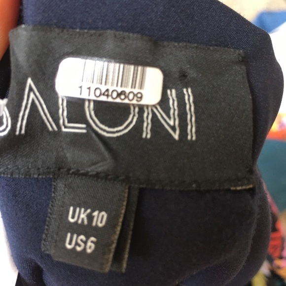 Saloni Lexie Off Shoulder Dress u der knee Floral Dress size 6 - Picture 11 of 13